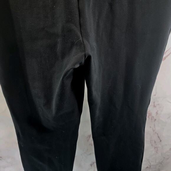 Spanx Pants Womens Large Black Perfect Button Ankle Tapered High Rise Ponte $158 - Picture 7 of 12